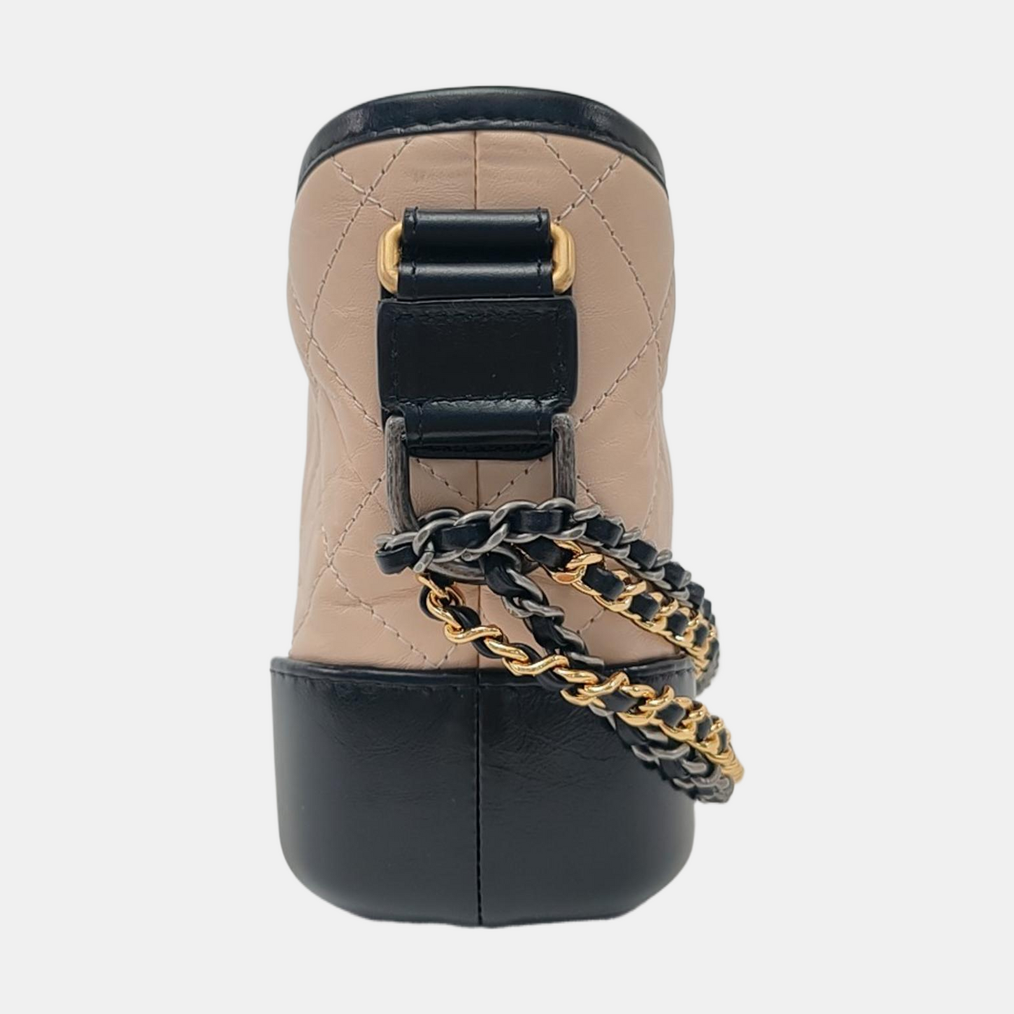 CHANEL GABRIELLE Small Beige Calfskin Quilted Crossbody Shoulder Bag Detachable Strap-(SKU)-954425673