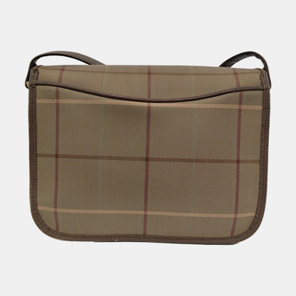 BURBERRY Khaki Canvas Single Shoulder Bag, Crossbody Bag Golden hardware-(SKU)-954359550