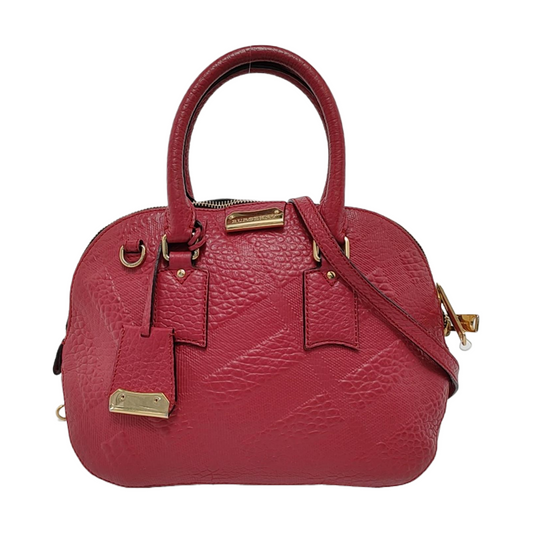 BURBERRY Clifton Medium size Red Cowhide Single Shoulder Bag Handbag Crossbody Bag Golden hardware Removable shoulder strap-(SKU)-954487883
