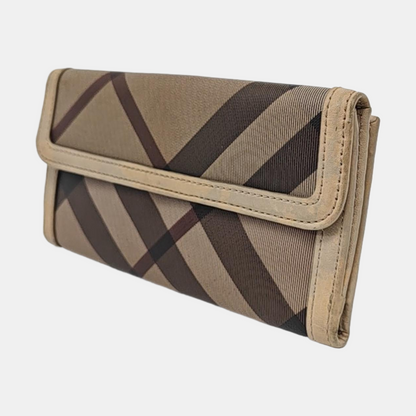 BURBERRY Multicolor Canvas Wallet Silver Hardware-(SKU)-954320481