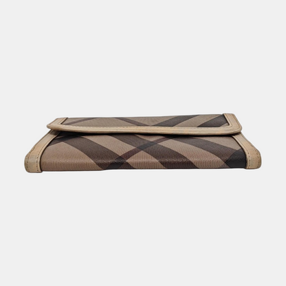 BURBERRY Multicolor Canvas Wallet Silver Hardware-(SKU)-954320481