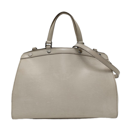 LOUIS VUITTON BREA Medium size 白色EPI牛皮水波纹医生包Shoulder Bag Handbag Silver Hardware Removable shoulder strap-(SKU)-954459175