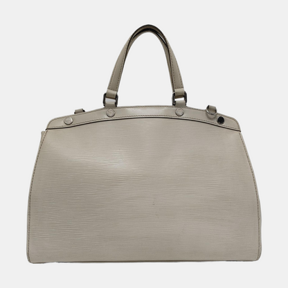 LOUIS VUITTON BREA Medium size 白色EPI牛皮水波纹医生包Shoulder Bag Handbag Silver Hardware Removable shoulder strap-(SKU)-954459175