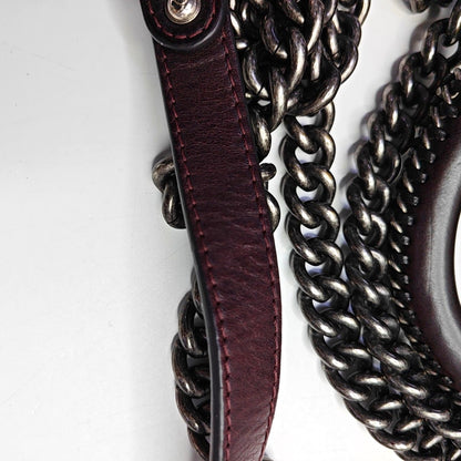 CHANEL BOY CHANEL Small Burgundy Calfskin Quilted Shoulder Bag Tote Crossbody Bag with Detachable Strap Rhodium Hardware 21 Compartments-(SKU)-965756203