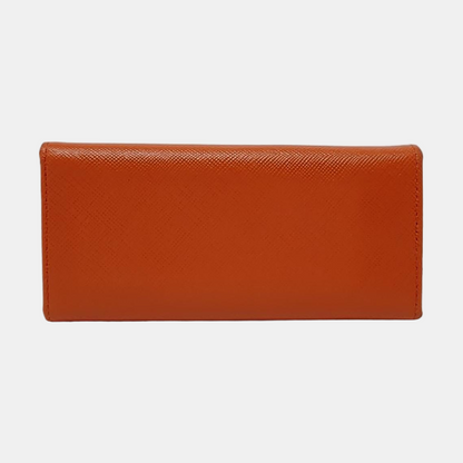 PRADA Orange Leather Crossbody Key Pouch Golden hardware-(SKU)-954583287