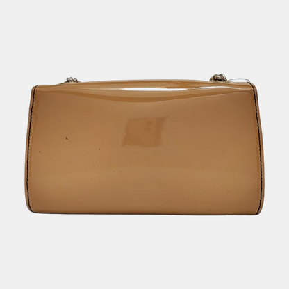 GUCCI Emily Chain Small size Brown Patent Leather Horse Bit Single Shoulder Bag Golden hardware-(SKU)-954647848