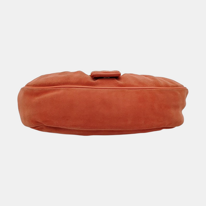 CELINE METALLICOrange Suede Leather Single Shoulder Bag-(SKU)-954357639