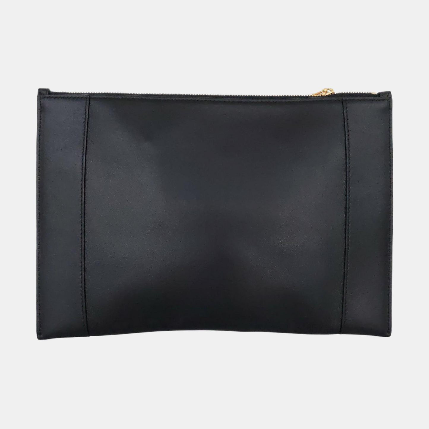 Alexander McQUEEN mini Black cowhide embossed clutch bag Golden hardware-(SKU)-954708268