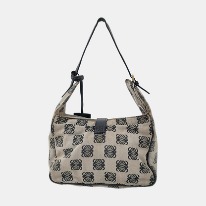 LOEWE Tote bag Grey Canvas Monogram Single Shoulder Bag Golden hardware-(SKU)-954726102