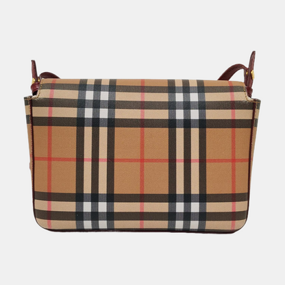 BURBERRY Small size Red Cowhide Single Shoulder Bag Golden hardware Removable shoulder strap-(SKU)-954789335