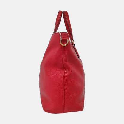 GUCCI Tote bag Red Cowhide Fringe Tote Bag Single Shoulder Bag Golden hardware-(SKU)-954793902