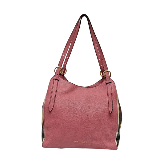 BURBERRY Canterbury mini Pink cowhide horse race pattern shoulder bag/handbag Golden hardware-(SKU)-954760637