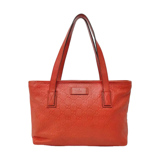 GUCCI GG Imprime Red leather monogram embossed crossbody shoulder tote handbag Golden hardware-(SKU)-954939048