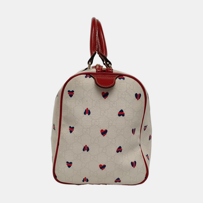 GUCCI Joy Beige Coated Canvas Printed Tote Bag Golden hardware-(SKU)-955096303