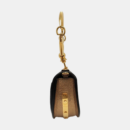Chloé Nile Golden Cowhide Crossbody Single Shoulder Bag Handbag Golden hardware Removable shoulder strap-(SKU)-954874454