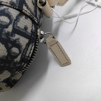 DIOR Rasta Blue Coated Canvas Monogram Crossbody Tote Shoulder Bag Silver Hardware-(SKU)-954926887