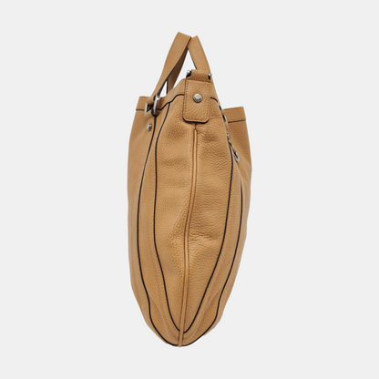 GUCCI Tote bag Caramel cowhide single shoulder bag handbag Silver Hardware Removable shoulder strap-(SKU)-955256584
