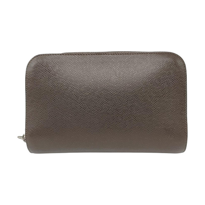 LOUIS VUITTON BAIKAL Brown Calfskin Clutch Handbag Silver Hardware-(SKU)-955218980