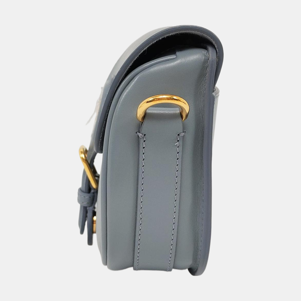 DIOR Bobby Small Blue Leather Crossbody Bag, Shoulder Bag, Tote Bag, Golden Hardware, Removable Strap-(SKU)-953184664