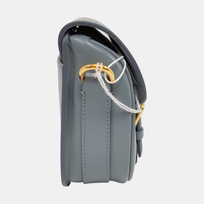 DIOR Bobby Small Blue Leather Crossbody Bag, Shoulder Bag, Tote Bag, Golden Hardware, Removable Strap-(SKU)-953184664