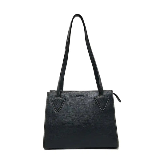 LOEWE Dark Blue Cowhide Single Shoulder Bag Handbag Golden hardware-(SKU)-954940075