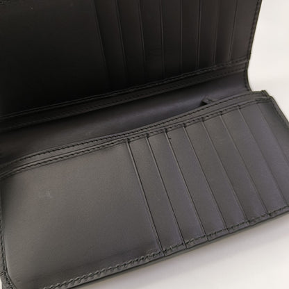 GUCCI Black Leather Printed Wallet Black hardware-(SKU)-955577139