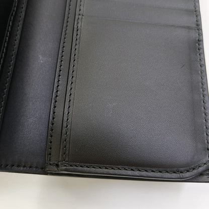 GUCCI Black Leather Printed Wallet Black hardware-(SKU)-955577139