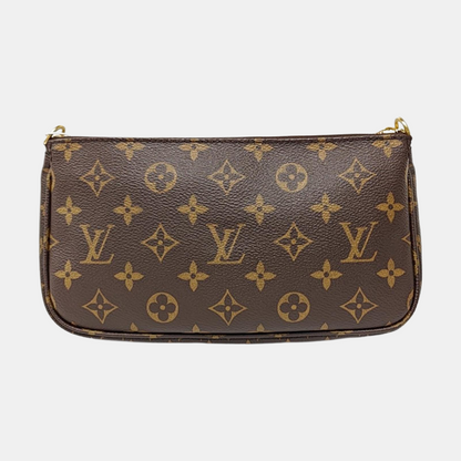 LOUIS VUITTON MULTI Brown Coated Canvas Monogram Empreinte 5-in-1 Crossbody Bag Handbag Shoulder Bag Detachable Strap-(SKU)-955568541