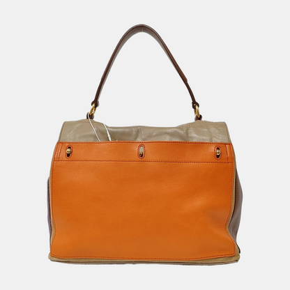 YSL MUSE TWO Multicolor Cowhide Single Shoulder Bag Tote Golden hardware-(SKU)-955589540