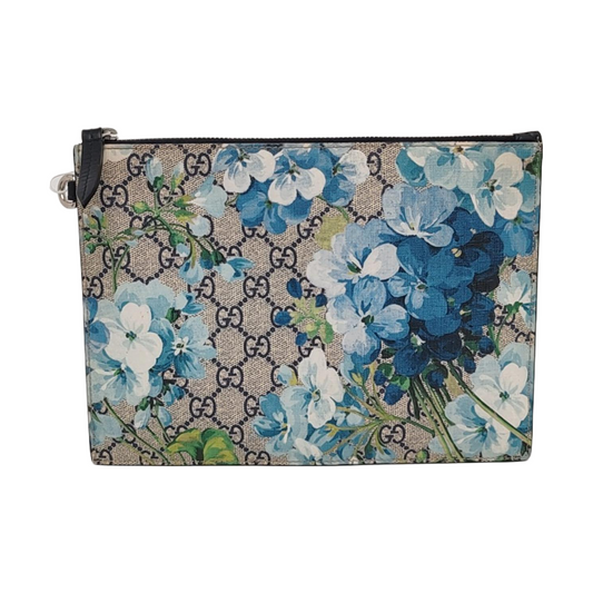 GUCCI GG Blooms Multicolor Coated Canvas Geranium Handbag Handbag Silver Hardware-(SKU)-955633872