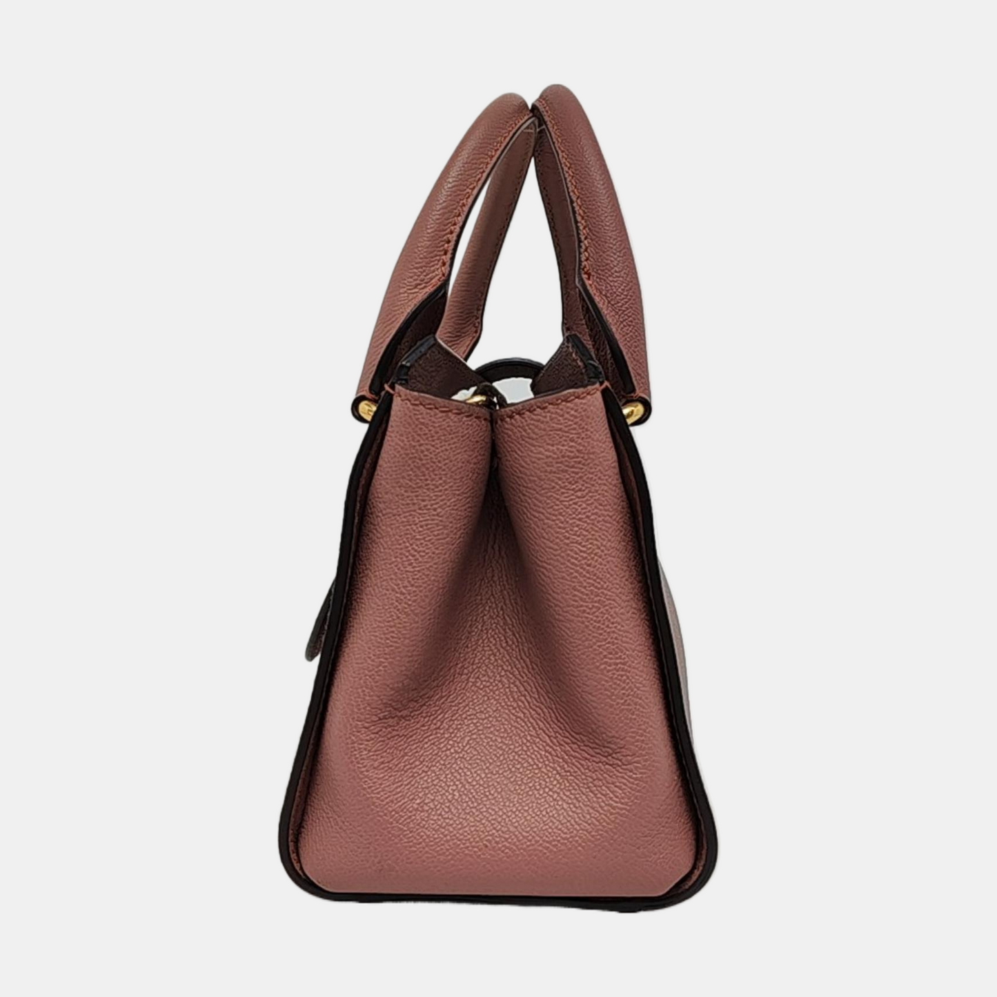 BURBERRY Buckle Pink Cowhide Sling Bag Tote Bag Golden hardware shoulder straps-(SKU)-955529544
