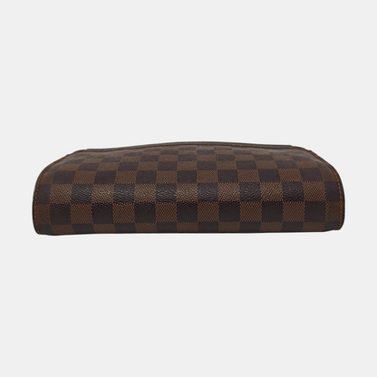 LOUIS VUITTON SAINT LOUIS Brown Coated Canvas Checkered Handbag Golden hardware-(SKU)-955725182