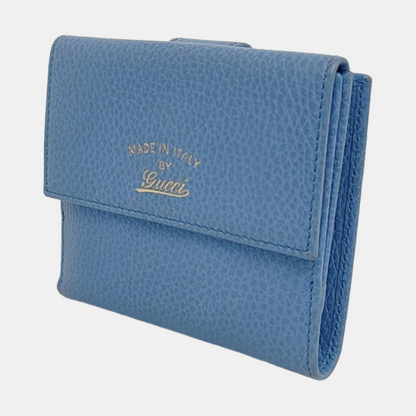 GUCCI Blue Leather Wallet-(SKU)-955765388
