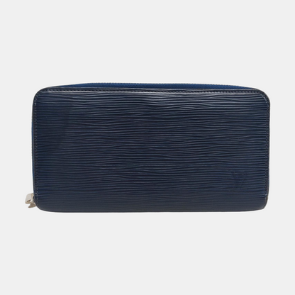 LOUIS VUITTON 深蓝色EPI牛皮水波纹钱包 Silver Hardware-(SKU)-955956837