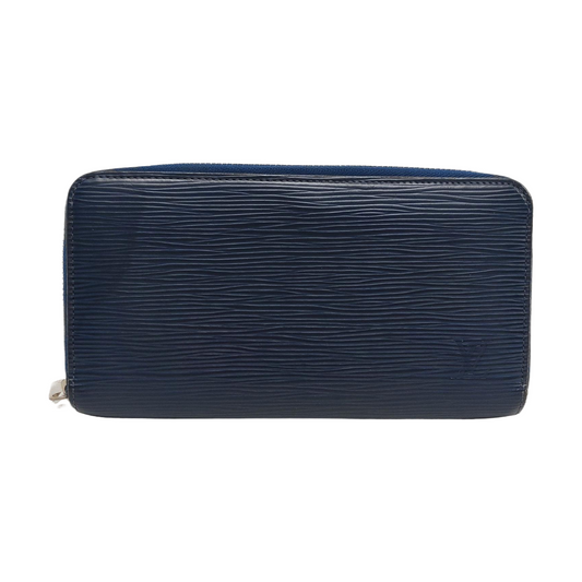 LOUIS VUITTON 深蓝色EPI牛皮水波纹钱包 Silver Hardware-(SKU)-955956837