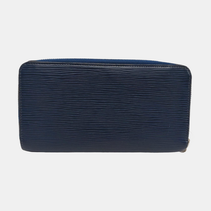 LOUIS VUITTON 深蓝色EPI牛皮水波纹钱包 Silver Hardware-(SKU)-955956837