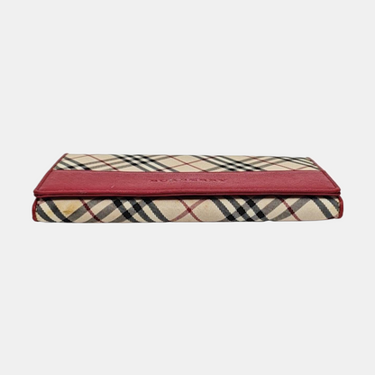 BURBERRY Multicolor Canvas Wallet Silver Hardware-(SKU)-951815564