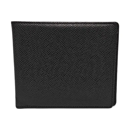 LOUIS VUITTON AMERIGO Black Cowhide Wallet Silver Hardware-(SKU)-956110152