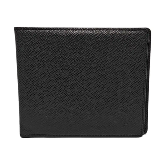 LOUIS VUITTON AMERIGO Black Cowhide Wallet Silver Hardware-(SKU)-956110152