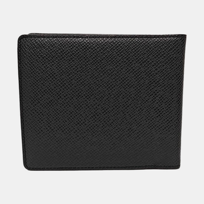 LOUIS VUITTON AMERIGO Black Cowhide Wallet Silver Hardware-(SKU)-956110152