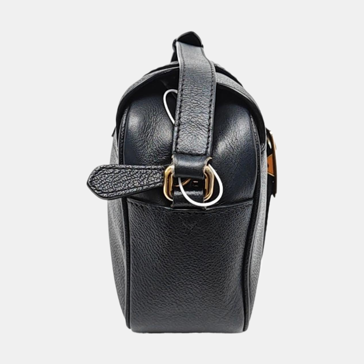 BURBERRY Buckle Black Cowhide Single Shoulder Bag Crossbody Bag Golden hardware-(SKU)-955784858