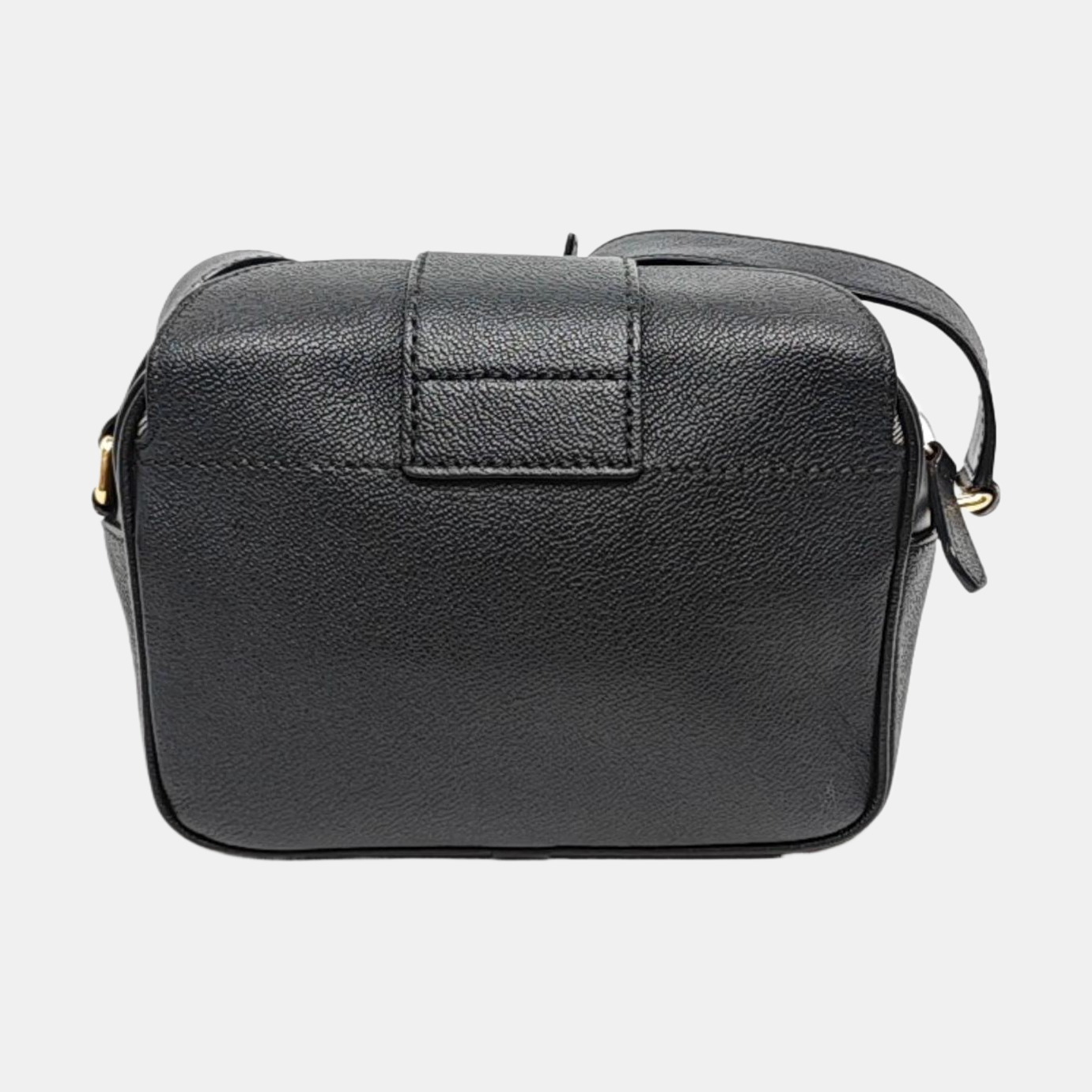 BURBERRY Buckle Black Cowhide Single Shoulder Bag Crossbody Bag Golden hardware-(SKU)-955784858