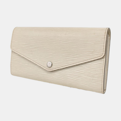 LOUIS VUITTON SARAH 米色EPI牛皮水波纹钱包 Silver Hardware-(SKU)-956137451