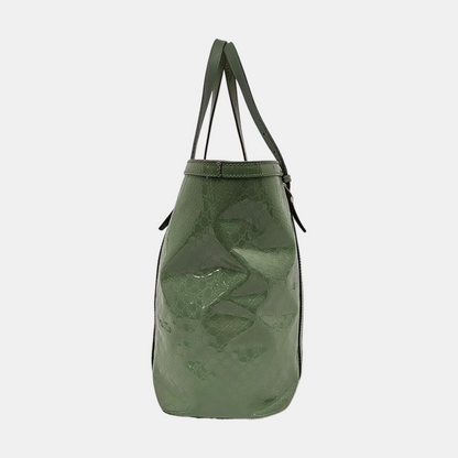 GUCCI Microguccissima Green Cowhide Old Flower Single Shoulder Bag Golden hardware-(SKU)-956277311