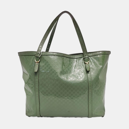 GUCCI Microguccissima Green Cowhide Old Flower Single Shoulder Bag Golden hardware-(SKU)-956277311