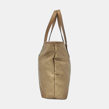 GUCCI GG Imprime Golden Coated Canvas Monogram Single Shoulder Bag Golden hardware-(SKU)-956434937