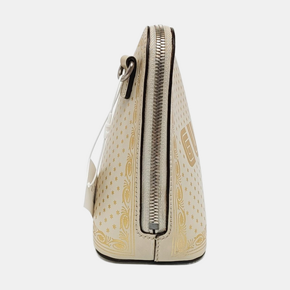 GUCCI Gucci x Sega mini White Cowhide Printed Single Shoulder Bag Crossbody Bag Silver Hardware Removable shoulder strap-(SKU)-956051089