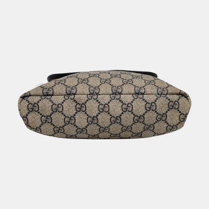 GUCCI Khaki Coated Canvas Old Flower Single Shoulder Bag Crossbody Bag Golden hardware-(SKU)-956510799