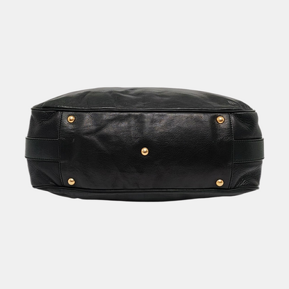 YSL RIVE GAUCHE Dark Green Cowhide Handbag Single Shoulder Bag Crossbody Golden hardware-(SKU)-956521580