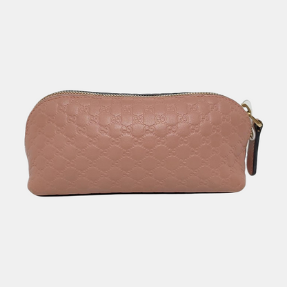 GUCCI Microguccissima Nude Pink Cowhide Monogram Embossed Wallet Golden hardware-(SKU)-956456828